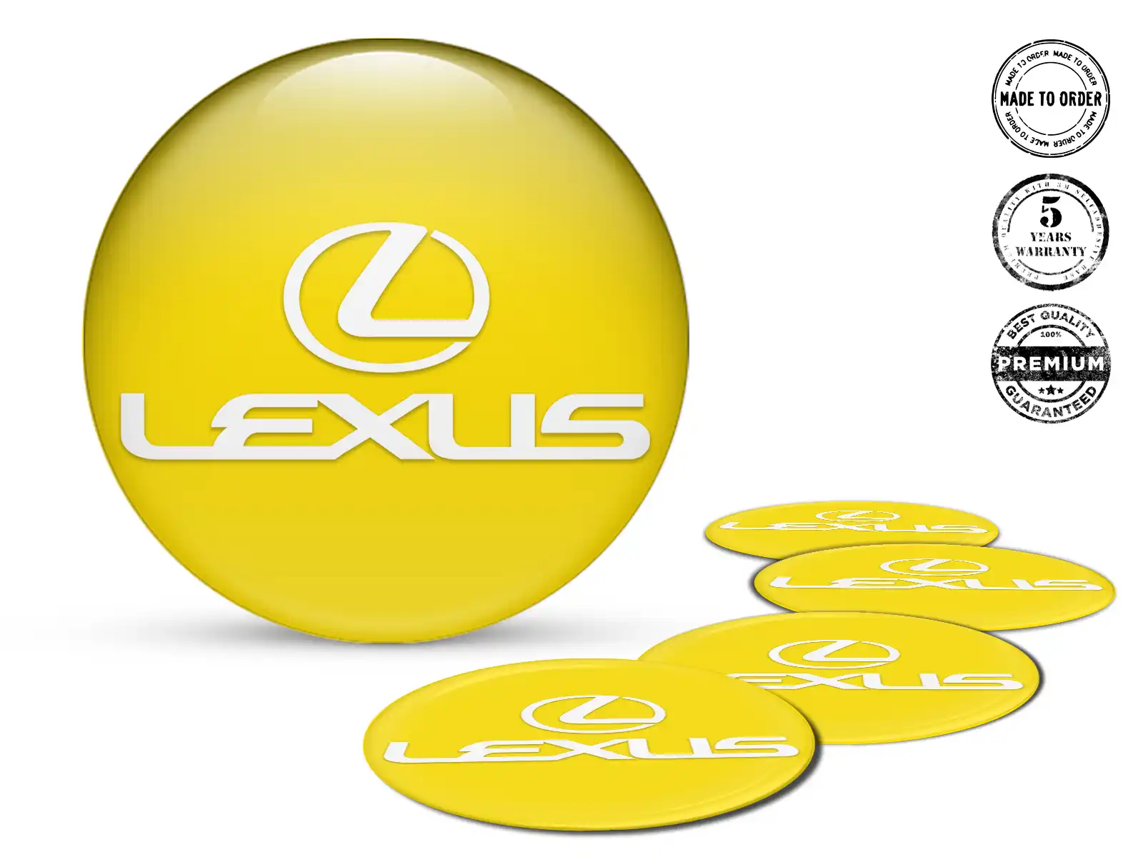 Lexus Pegatina de Tapacubos Edición Estilo de Cúpula Estilo